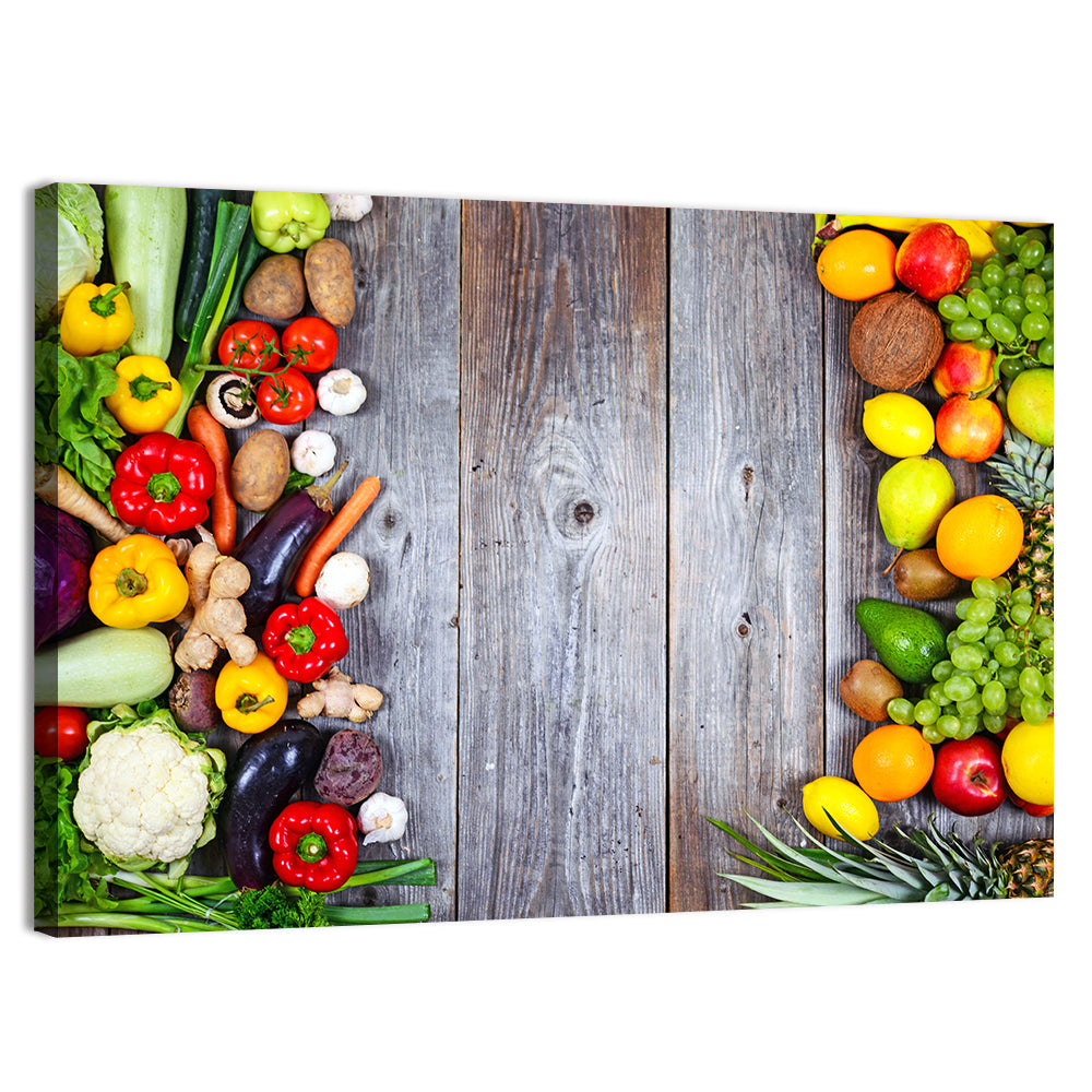 Fresh Vegetables and Fruit Wall Art