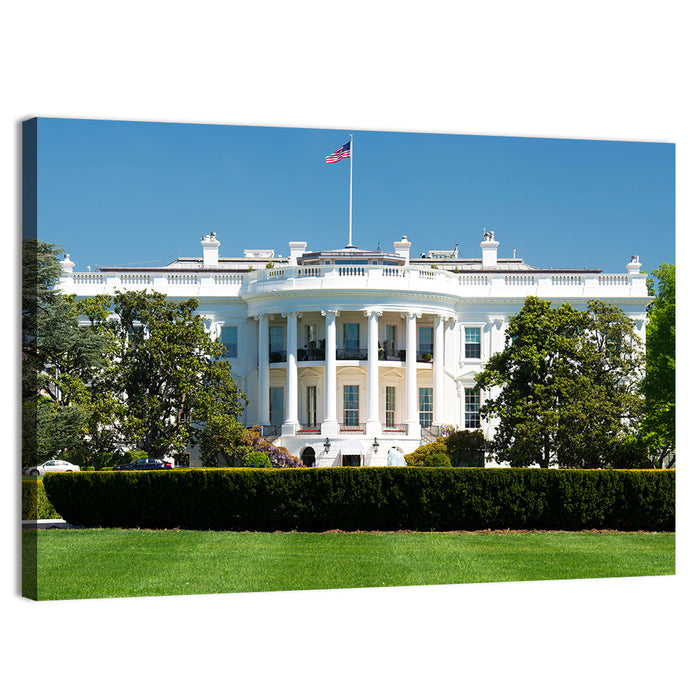 White House Closeup Wall Art as a canvas print