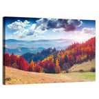 Carpathian Autumn Sunburst Ukraine Wall Art