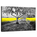 Yellow Oilseed Field with Lone Tree Wall Art
