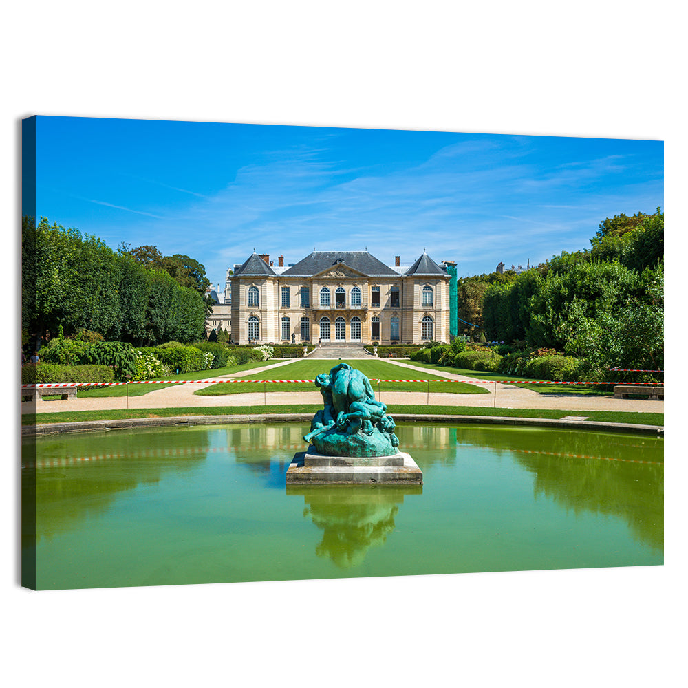Musée Rodin Garden, Paris Wall Art, canvas print, landscape