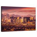 Las Vegas Strip Sunset Skyline Wall Art
