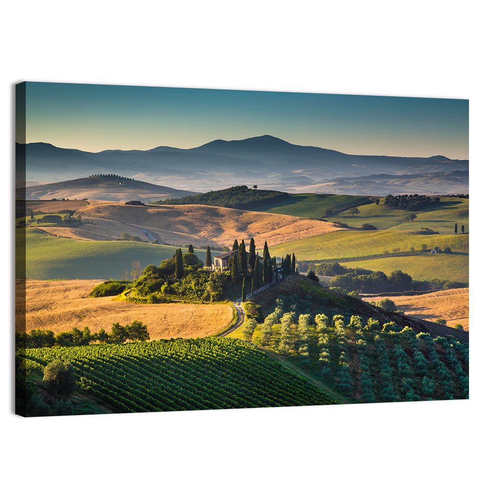 Tuscany Hilltop Villa Wall Art
