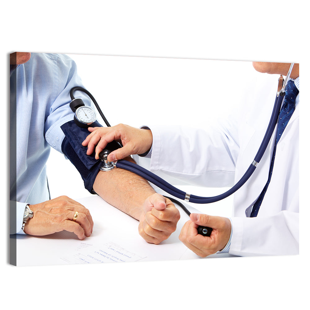 Blood Pressure Measurement Wall Art, canvas print, landscape