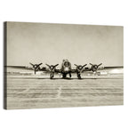 B-17 Bomber Front View Wall Art