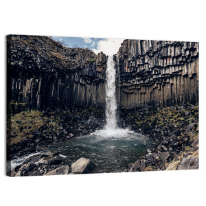 Svartifoss Black Waterfall Wall Art