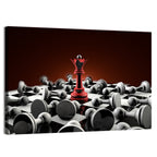 Red Queen Chess Composition Wall Art