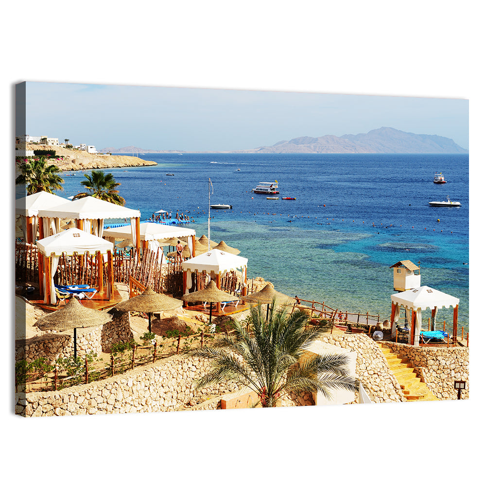Sharm El Sheikh Beach Resort Wall Art, canvas print, landscape