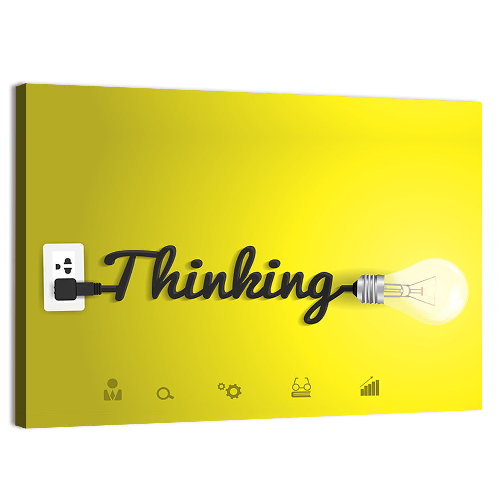 Thinking Cord Typography Wall Art