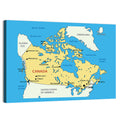 Minimalist Canada Map Wall Art