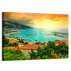 Azur Coast Sunset Wall Art