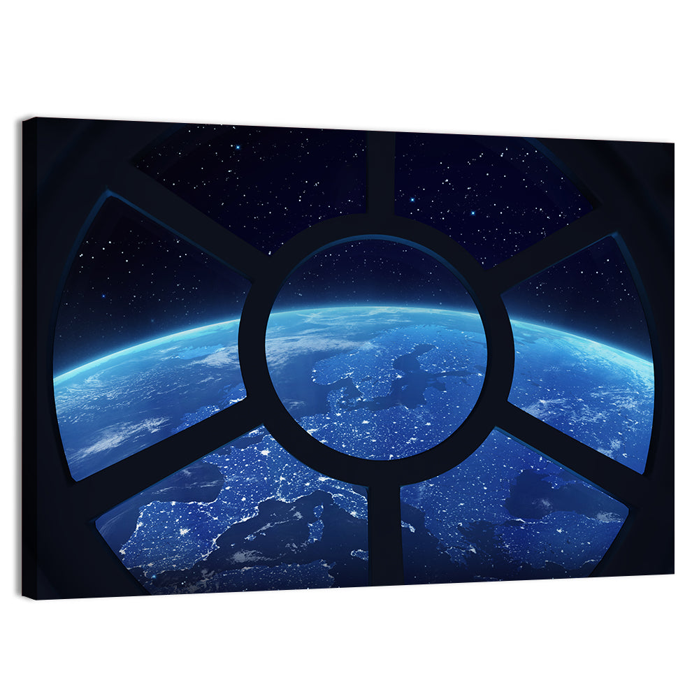 Earth from Space Station Wall Art