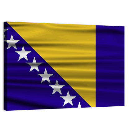 Flag Of Bosnia & Herzegovina Wall Art