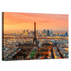Eiffel Tower at Golden Twilight Wall Art
