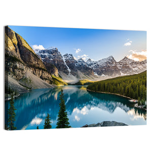 Moraine Lake In Canadian Rocky Mountain Wall Art