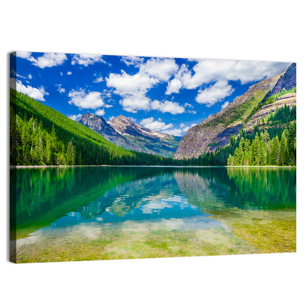 Avalanche Lake Reflection, Glacier National Park Wall Art