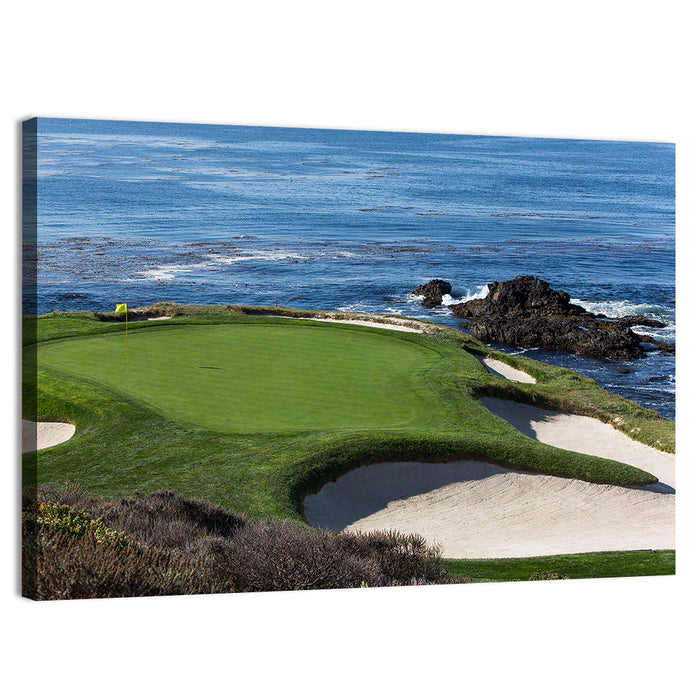 Pebble Beach Seventh Hole Wall Art as a canvas print