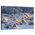 Shirakawa-go Lighted Village Wall Art