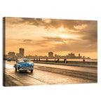 Havana Malecon Sunset Wall Art