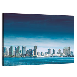 San Diego City Bay Skyline Wall Art