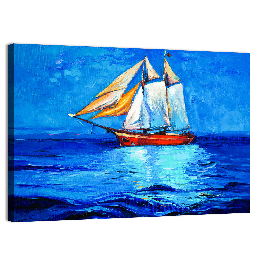 Sailboat at Golden Hour Wall Art