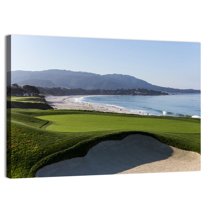 Pebble Beach 7th Hole Wall Art as a canvas print