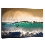 Bali Surfer in Barrel Wave Wall Art