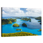 Rock Islands Aerial View Wall Art