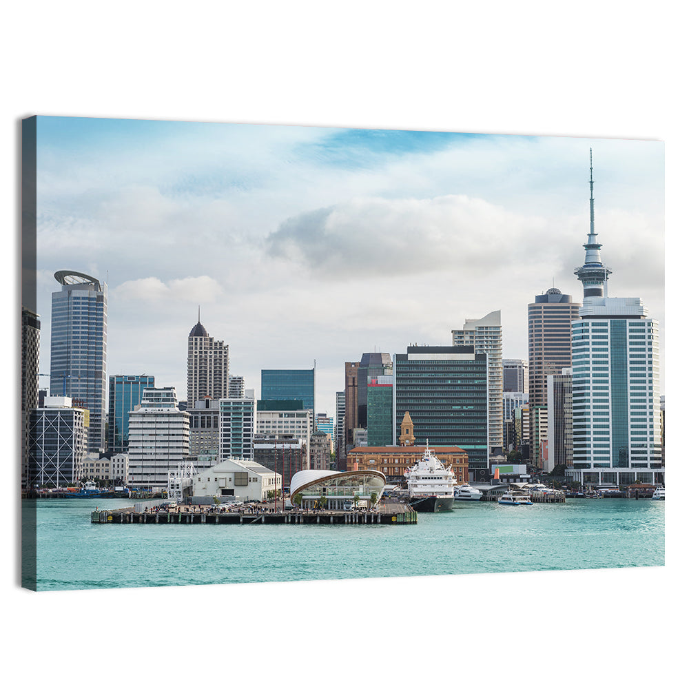 Auckland Skyline with Sky Tower Wall Art, canvas print, landscape
