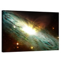 Spiral Galaxy with Glowing Core Wall Art