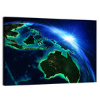 Australia and Indonesia from Space Wall Art