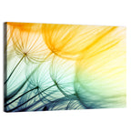 Sunlit Dandelion Seed Macro Wall Art