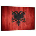 Albanian Flag Emblem Wall Art