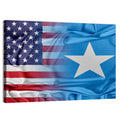 American and Somali Flags Wall Art