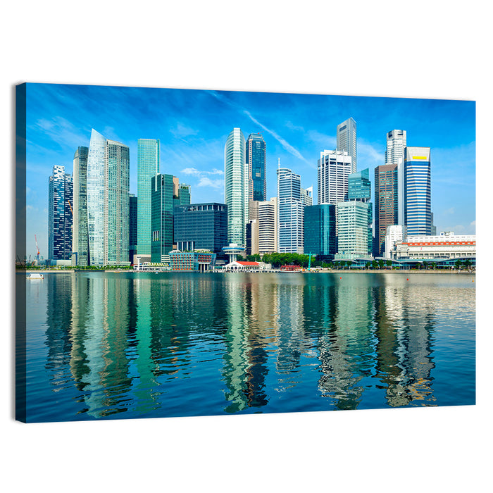 Marina Bay Singapore Skyline Wall Art as a canvas print