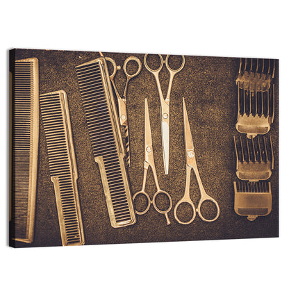 Barber Shop Accessories Wall Art