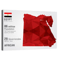 Egypt Geometric Map Wall Art