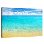 Cloudy Summer Beach Wall Art