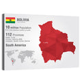 Bolivia Infographic Map Wall Art
