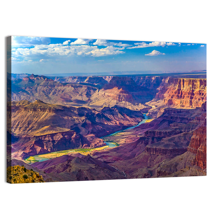 Grand Canyon Sunrise Over Colorado River Wall Art as a canvas print