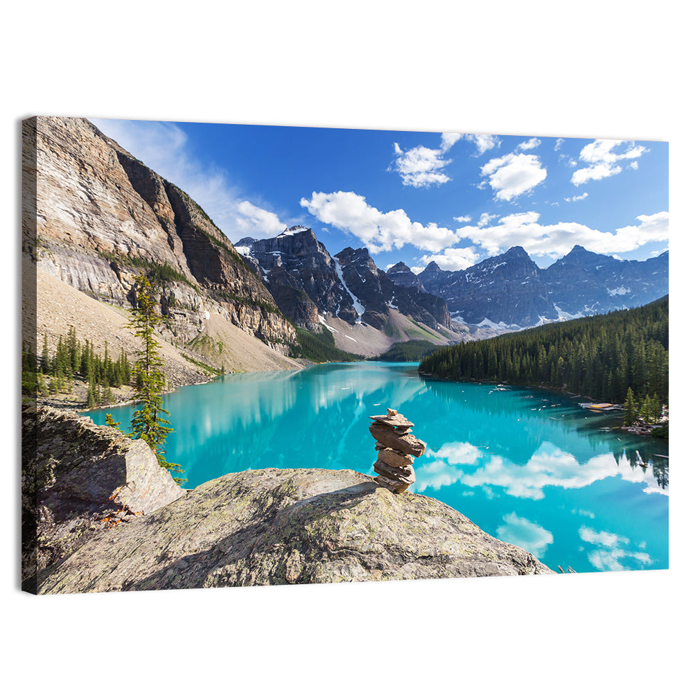 Moraine Lake Reflection Wall Art, canvas print, landscape