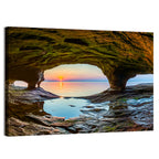 Chapel Rock Sunset, Lake Superior Wall Art