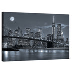 Brooklyn Bridge Night Skyline Wall Art