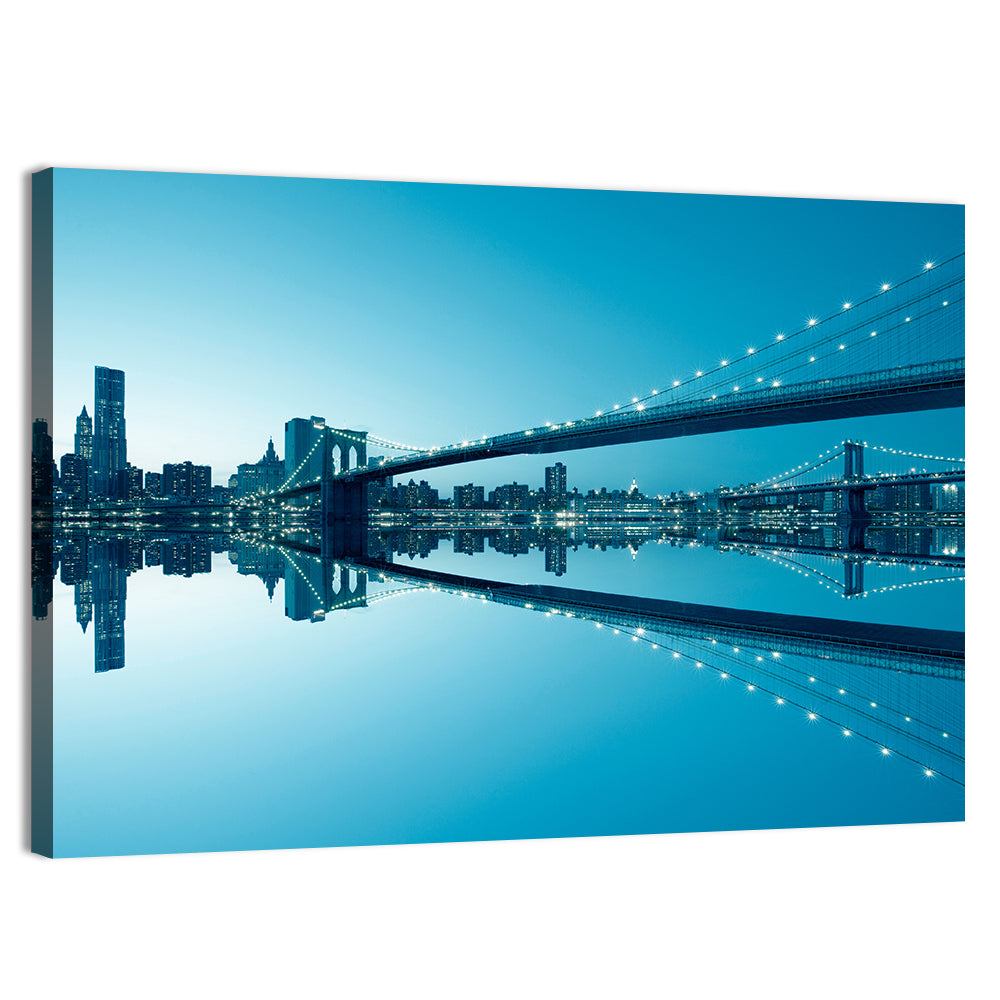 Manhattan Skyline with Brooklyn Bridge Wall Art