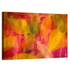 Translucent Autumn Leaf Veins Wall Art