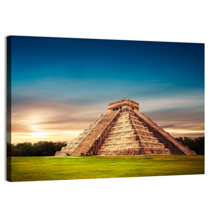 Temple of Kukulkan, Chichen Itza Wall Art as a canvas print