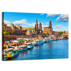 Dresden Elbe River Embankment Wall Art
