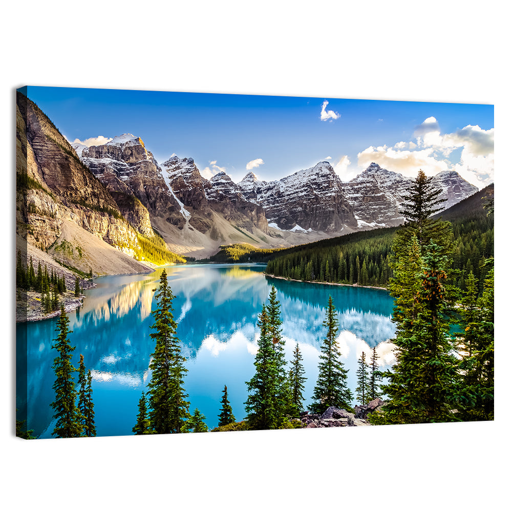 Moraine Lake Reflection Wall Art, canvas print, landscape
