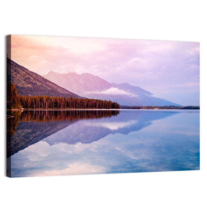 Leigh Lake, Wyoming Wall Art as a canvas print