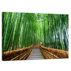 Stone Steps in Kyoto Bamboo Forest Wall Art